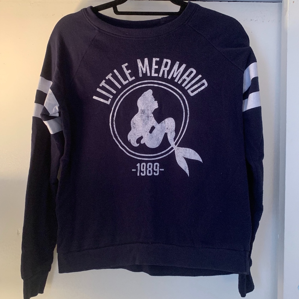 Disney's Little Mermaid Dark Navy Sweater 1989